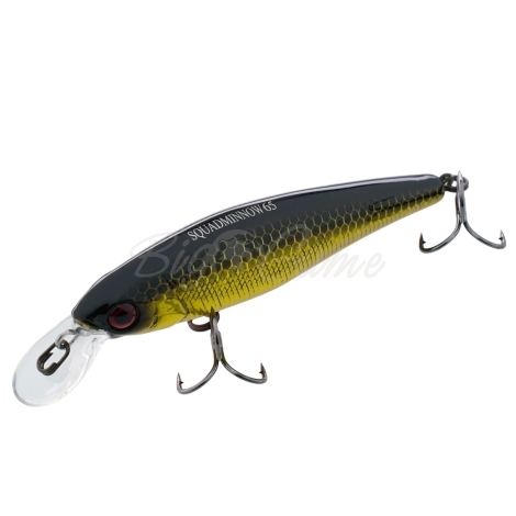Воблер JACKALL Squad Minnow 65 цв. hl gold & black фото 1