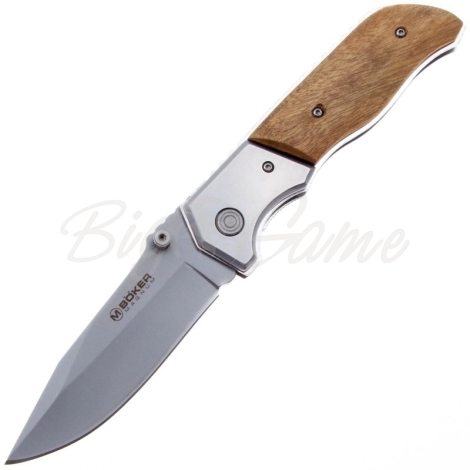 Нож складной полуавтоматический BOKER Forest Ranger сталь 7Cr17MOV рукоять Дерево цв. Коричневый фото 1