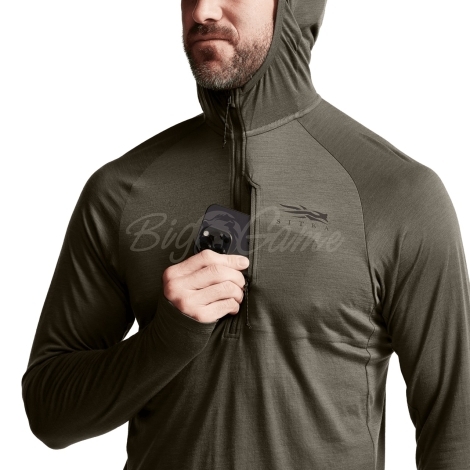 Термокофта SITKA Core Merino 120 Hoodie цвет Pyrite фото 3
