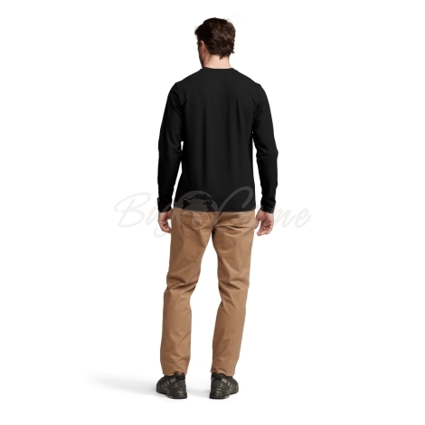 Лонгслив SITKA Foothills LS Henley цвет Black фото 6