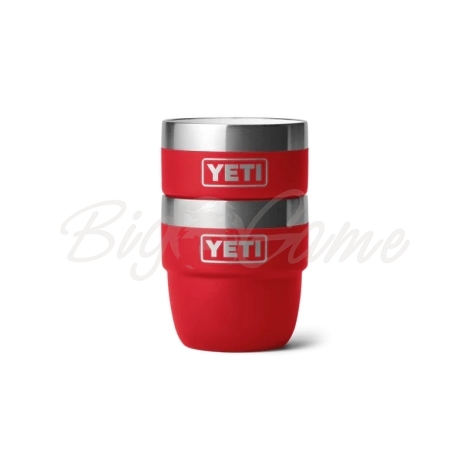 Набор кружек YETI Rambler Espresso Stackable Cup (2 шт.) 120 цвет Rescue Red фото 3