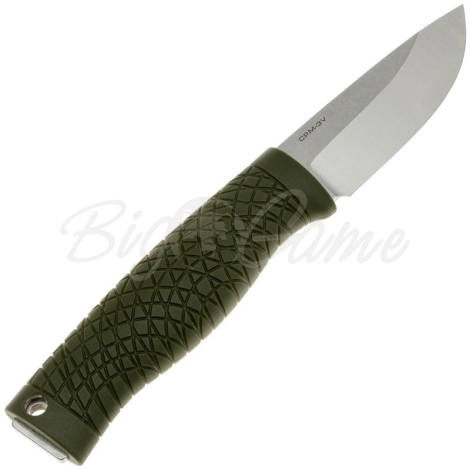 Нож с фиксированным клинком BOKER Bronco Mini сталь CPM 3V рукоять Термопластик цв. Зеленый фото 6