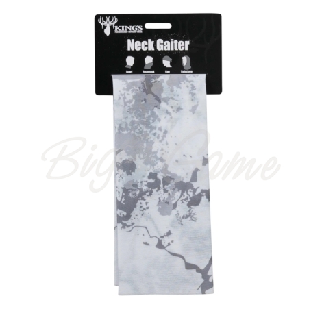 Шарф-труба KING'S Head and Neck Gaiter цвет KC Ultra Snow фото 2