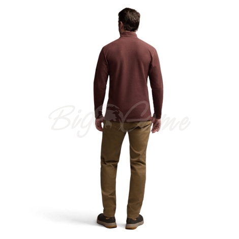 Толстовка SITKA Snowcrest Half-Zip Fleece Pullover цвет Cherry Wood Heather фото 2