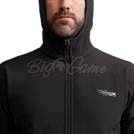 Толстовка SITKA Alpha Fleece Hooded Jacket цвет Black фото 4