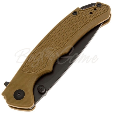 Нож складной полуавтоматический ARTISAN CUTLERY Tradition V2 сталь AR-RPM9 рукоять стеклотекстолит G10 цв. Коричневый фото 3