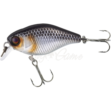 Воблер JACKALL Chubby 38 Silent цв. uv mat silver & black фото 2