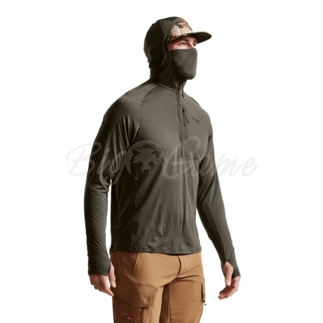 Термокофта SITKA Core Merino 120 Hoodie цвет Pyrite фото 4