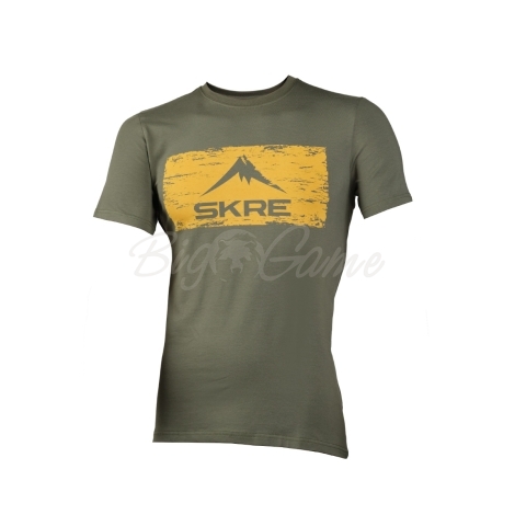 Футболка SKRE Distressed Logo T-Shirt цвет Хаки фото 1