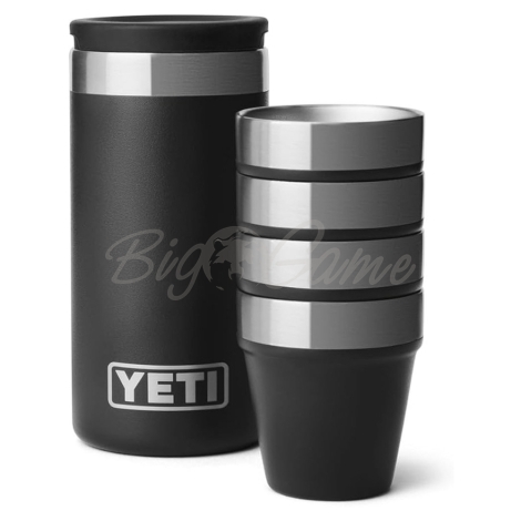 Набор рюмок YETI Shot Glasses & Case цв. Black фото 1