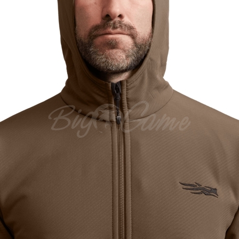 Толстовка SITKA Alpha Fleece Hooded Jacket цвет Cattail Brown фото 4