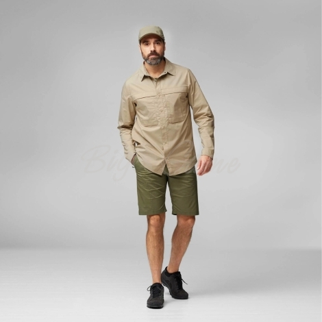 Рубашка FJALLRAVEN Abisko Trail Shirt LS цвет Fossil фото 4