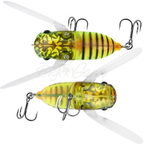 Воблер JACKALL Suisen 43F цв. sight clear insect фото 1