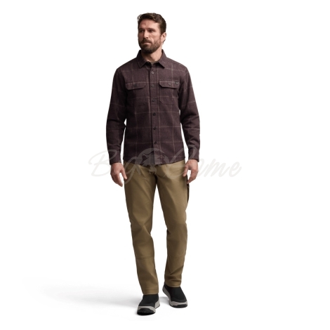 Рубашка SITKA Hardwood Hvy Wt Flannel цвет Cherry Wood Fall Plaid фото 4