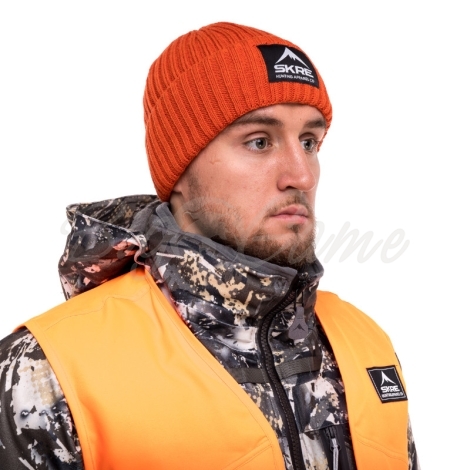 Шапка SKRE Ontario Cuffed Fleece Beanie цвет оранжевый фото 2