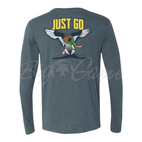 Лонгслив BANDED Just Go 3D Mallard L/S T-Shirt цвет Indigo фото 2