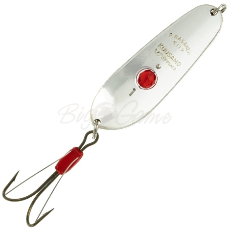 Блесна колеблющаяся KUUSAMO Rasanen 70/20 (бусинка, незацепляйка) код цв. BL/R/S-S фото 2