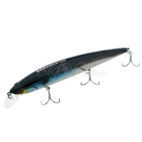 Воблер JACKALL Rerange 130 SP цв. hl bora silver & black фото 1