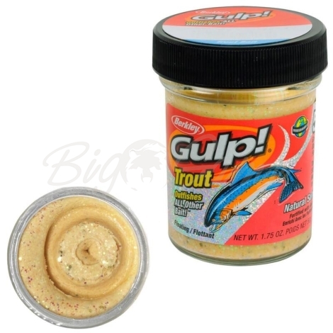 Паста форелевая BERKLEY PowerBait Gulp! Trout Dough Чеснок фото 1