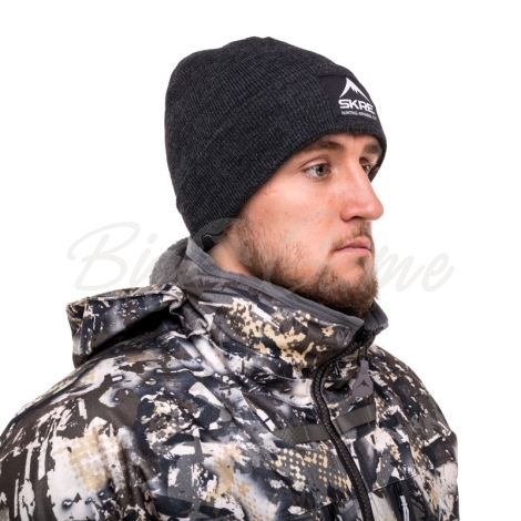 Шапка SKRE Ontario Cuffed Beanie цвет темно-серый фото 3
