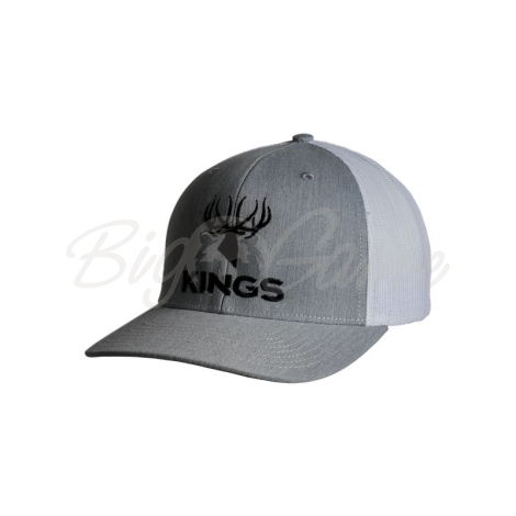 Бейсболка KING'S Embroidered Logo Hat цвет Gray / White фото 1