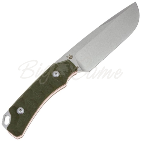 Нож с фиксированным клинком FOX KNIVES Lynx сталь D2 рукоять Стеклотекстолит G10 цв. Зеленый фото 5