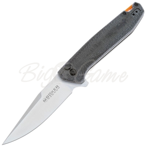Нож складной полуавтоматический BOKER Border Forest Folder рукоять Микарта цв. Черный фото 1