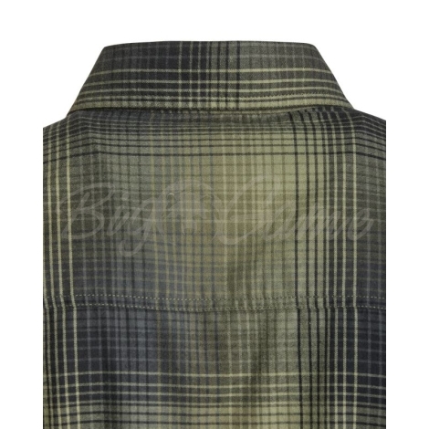 Рубашка KING'S Modern Button Flannel цвет Olive Plaid фото 11