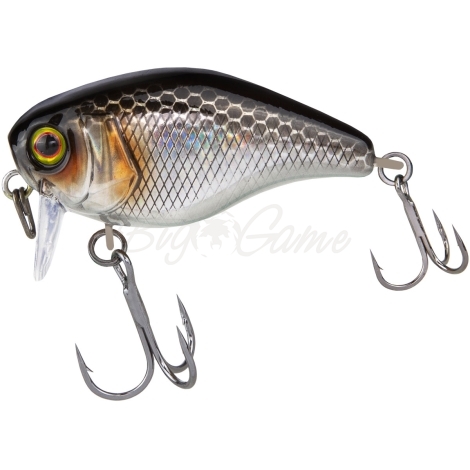 Воблер JACKALL Chubby 41F SSR Silent цв. hl silver & black фото 2