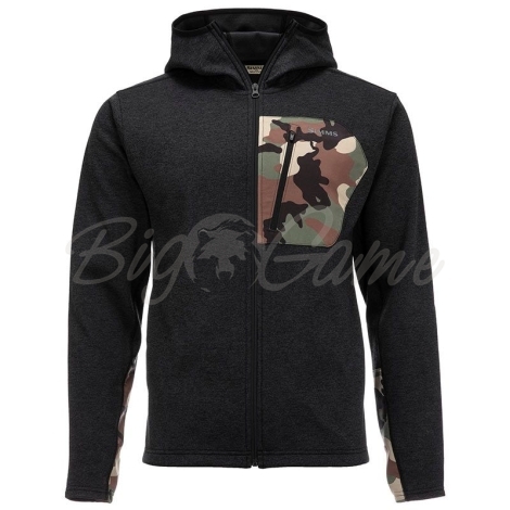 Толстовка SIMMS CX Hoody цвет Black Heater фото 1
