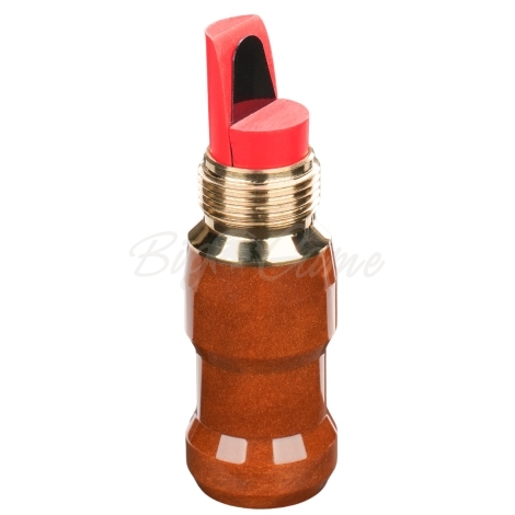 Манок на белолобого гуся D.E.D CUSTOM CALLS Зов вдовы Call of widow Short barrel (делрин) цв. Карамельный фото 4