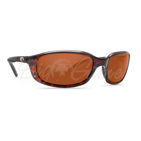 Очки поляризационные COSTA DEL MAR Brine 580P р. L цв. Tortoise цв. ст. Copper фото 1
