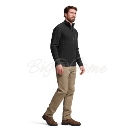 Толстовка SITKA Snowcrest Half-Zip Fleece Pullover цвет Black Heather фото 8