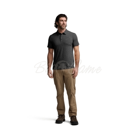 Поло SITKA Essential SS Polo цвет Obsidian Heather фото 7