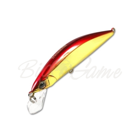 Воблер JACKALL TIMON Tricoroll 67HW цв. haku red & gold фото 2