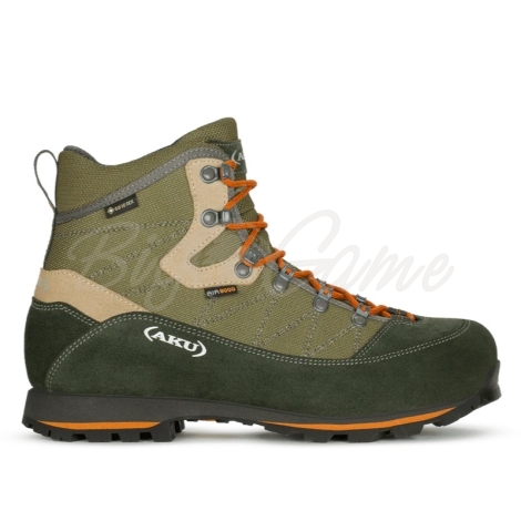 Ботинки треккинговые AKU Trekker III Wide GTX цвет Green / Orange фото 5