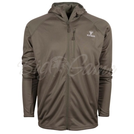 Толстовка KING'S Hunter Full Zip Fleece Hoodie цвет Olive фото 1