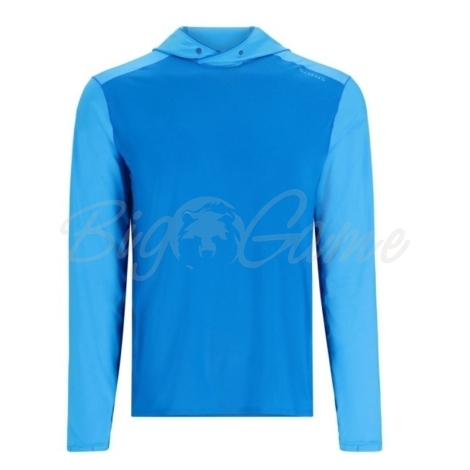 Термокофта SIMMS SolarFlex Hoody New цвет Bright Blue / Seaport фото 1