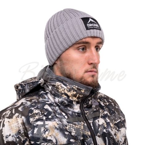 Шапка SKRE Ontario Cuffed Fleece Beanie цвет серый фото 2