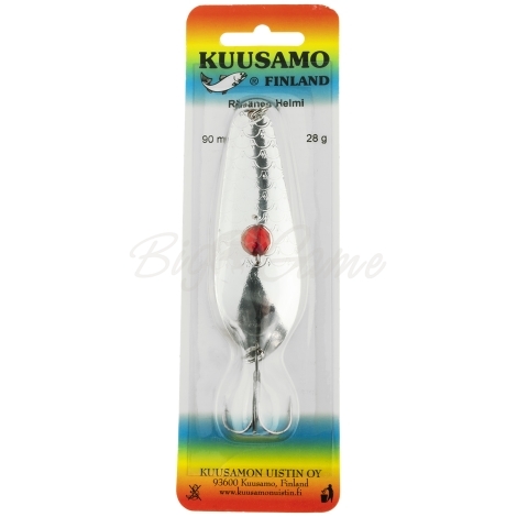 Блесна колеблющаяся KUUSAMO Rasanen 90/28 (бусинка) код цв. S-C фото 2