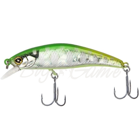 Воблер JACKALL TIMON Tricoroll Ryushin 63HW цв. flash green back фото 2