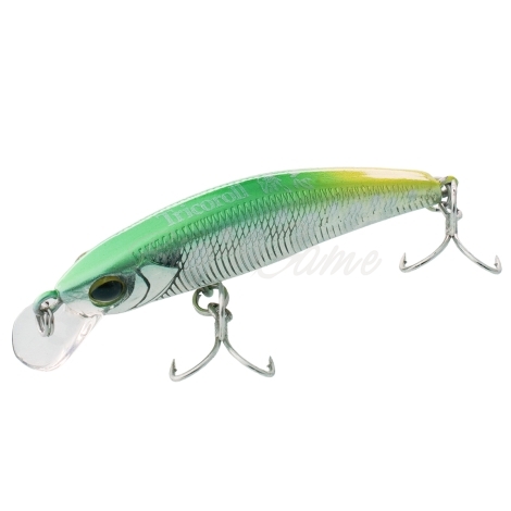 Воблер JACKALL TIMON Tricoroll Ryushin 43HW цв. flash green back фото 1