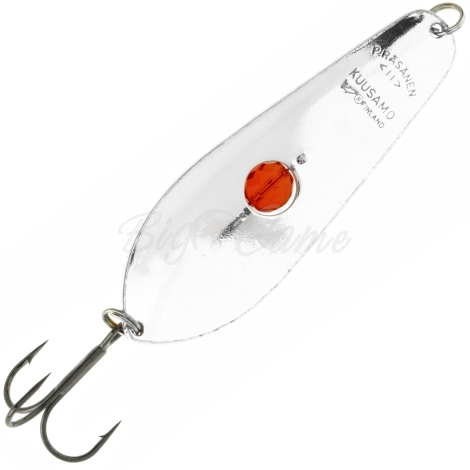 Блесна колеблющаяся KUUSAMO Rasanen 90/28 (бусинка) код цв. GR/Fye/FR-S, UV фото 2