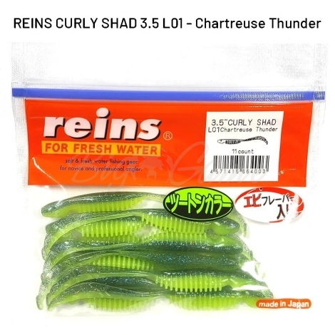 Твистер REINS Curly Shad фото 1