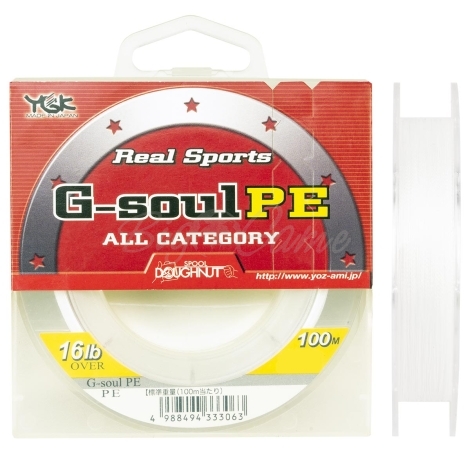 Плетенка YGK Real Sports G-Soul РЕ 100 м цв. Белый # 0,4 фото 1
