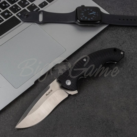 Нож складной RUIKE Knife P852-B цв. Черный фото 5