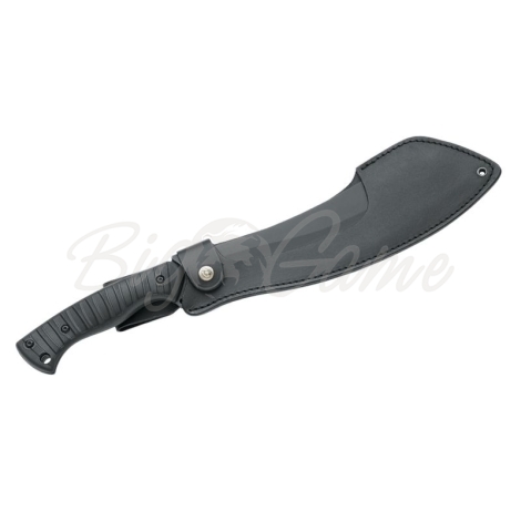 Нож с фиксированным клинком FOX KNIVES Jungle Parang сталь X50CrMoV 15 рукоять Термопластик GRN цв. Черный фото 2