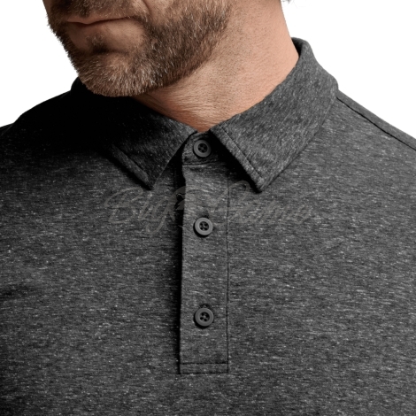 Поло SITKA Essential SS Polo цвет Obsidian Heather фото 2