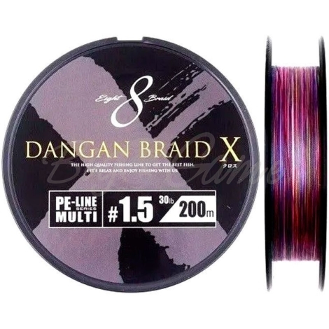 Плетенка MAJOR CRAFT Dangan Braid X 300 м цв. Многоцветный 0,16 мм фото 1