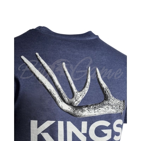 Футболка KING'S Whitetail Shed Tee цвет Heather Denim фото 2